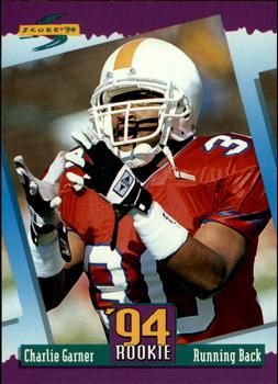 Charlie Garner Philadelphia Eagles 1994 Score NFL Rookie Card #300